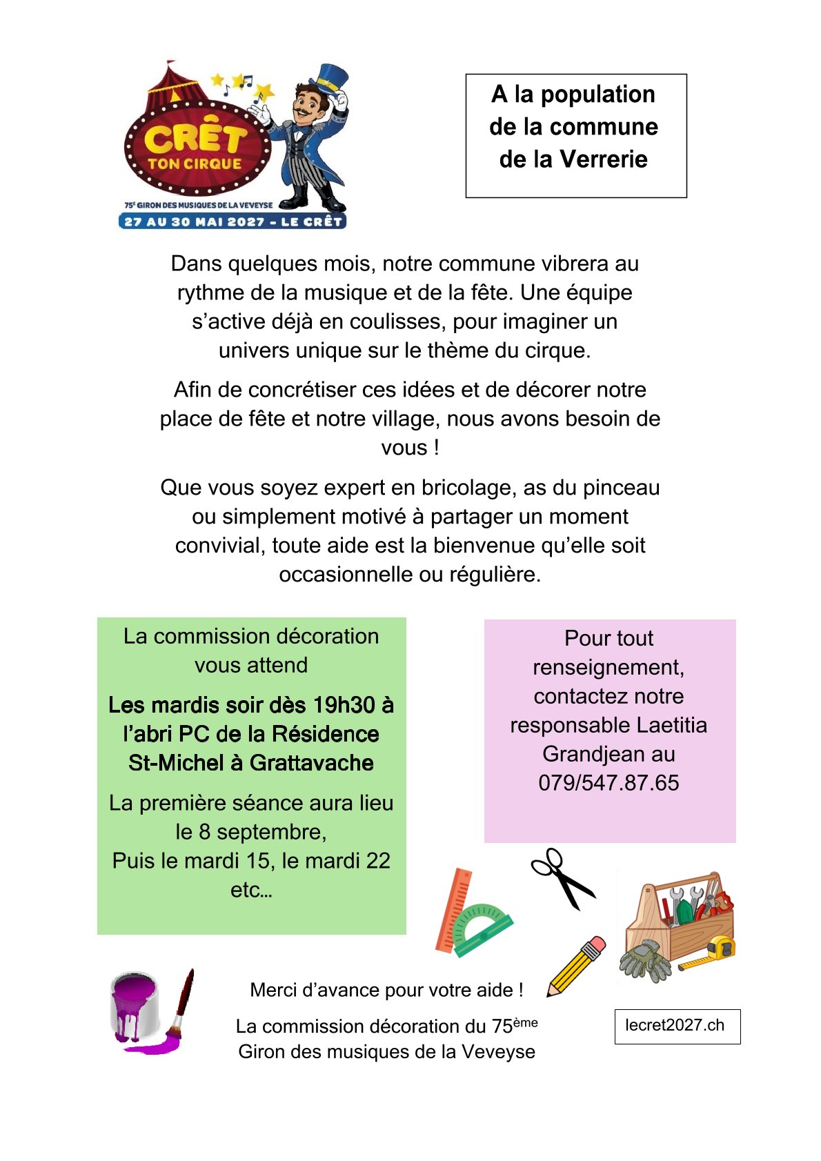 Informations décorations